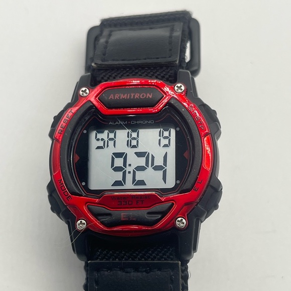 Armitron mens pro sport black/red watch - Picture 1 of 2